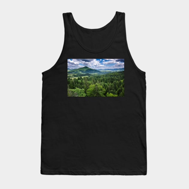 Mountains covered in pine trees Tank Top by naturalis